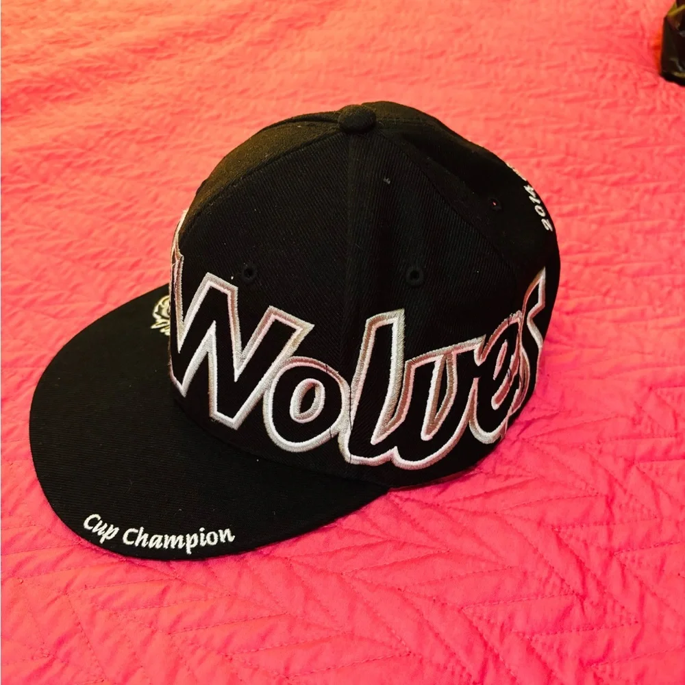 NIHL Wolves Black Snapback Hat
